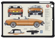 MGB Roadster LE (Rostyle wheels) 1980 Small Tablet Covers